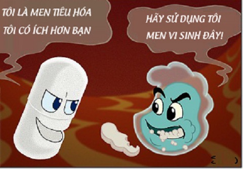 SO SÁNH MEN VI SINH VÀ MEN TIÊU HÓA